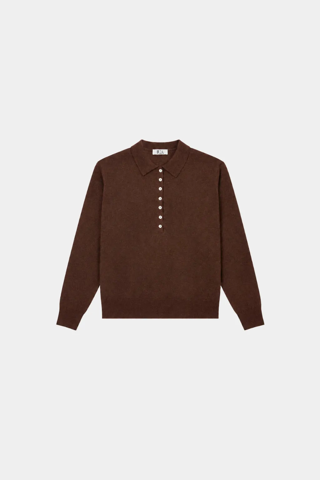 Fine-Knit Polo Shirt