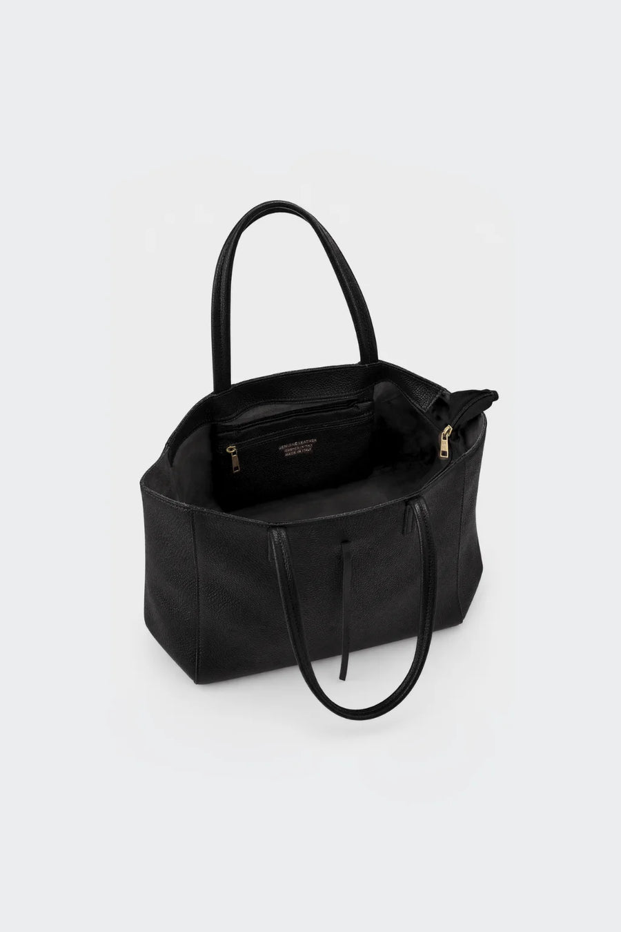 Smooth Leather Bag - Negro