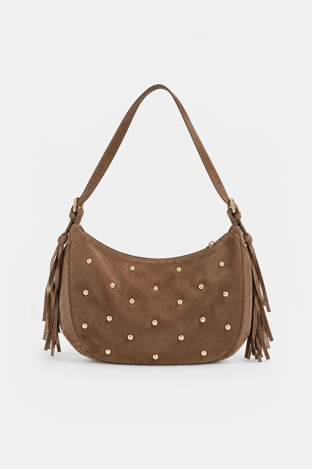 Bolso Serraje Tachas Flecos
