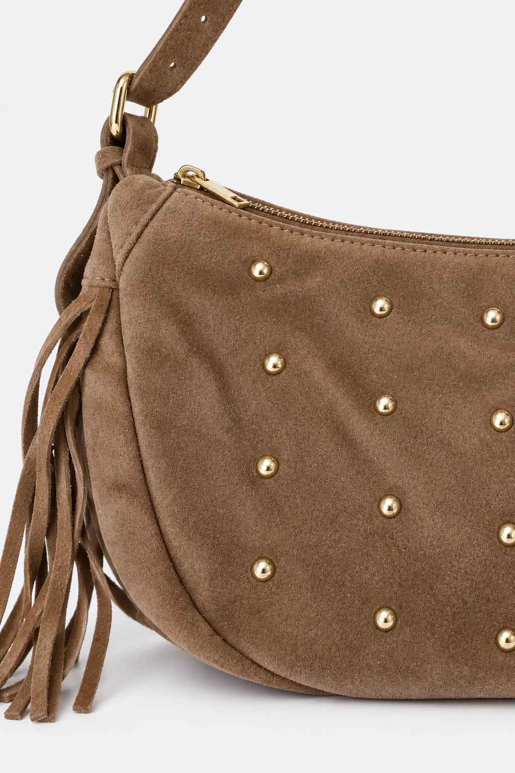 Bolso Serraje Tachas Flecos