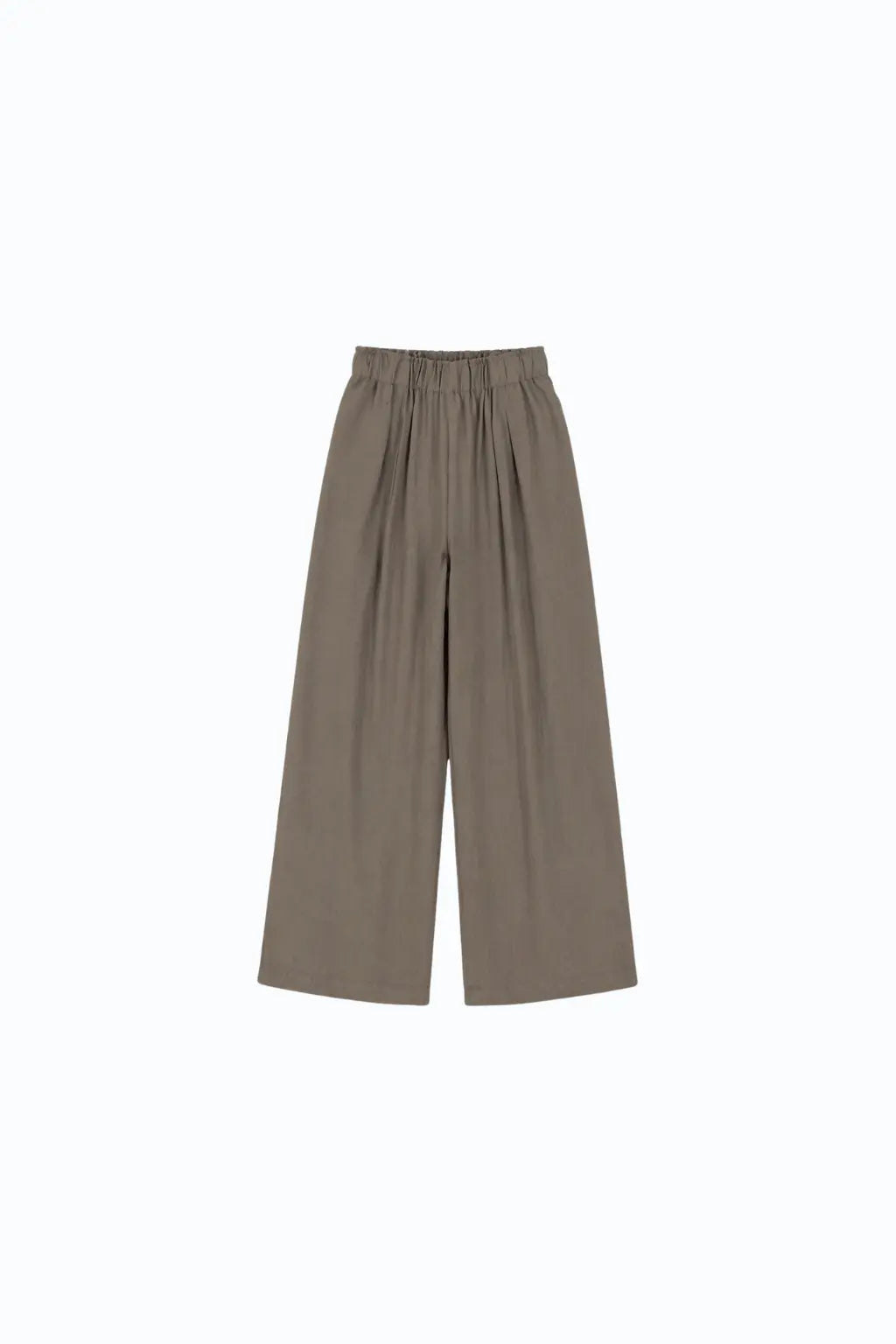 Pantalón Ancho Bolsillo Trasero - Caqui