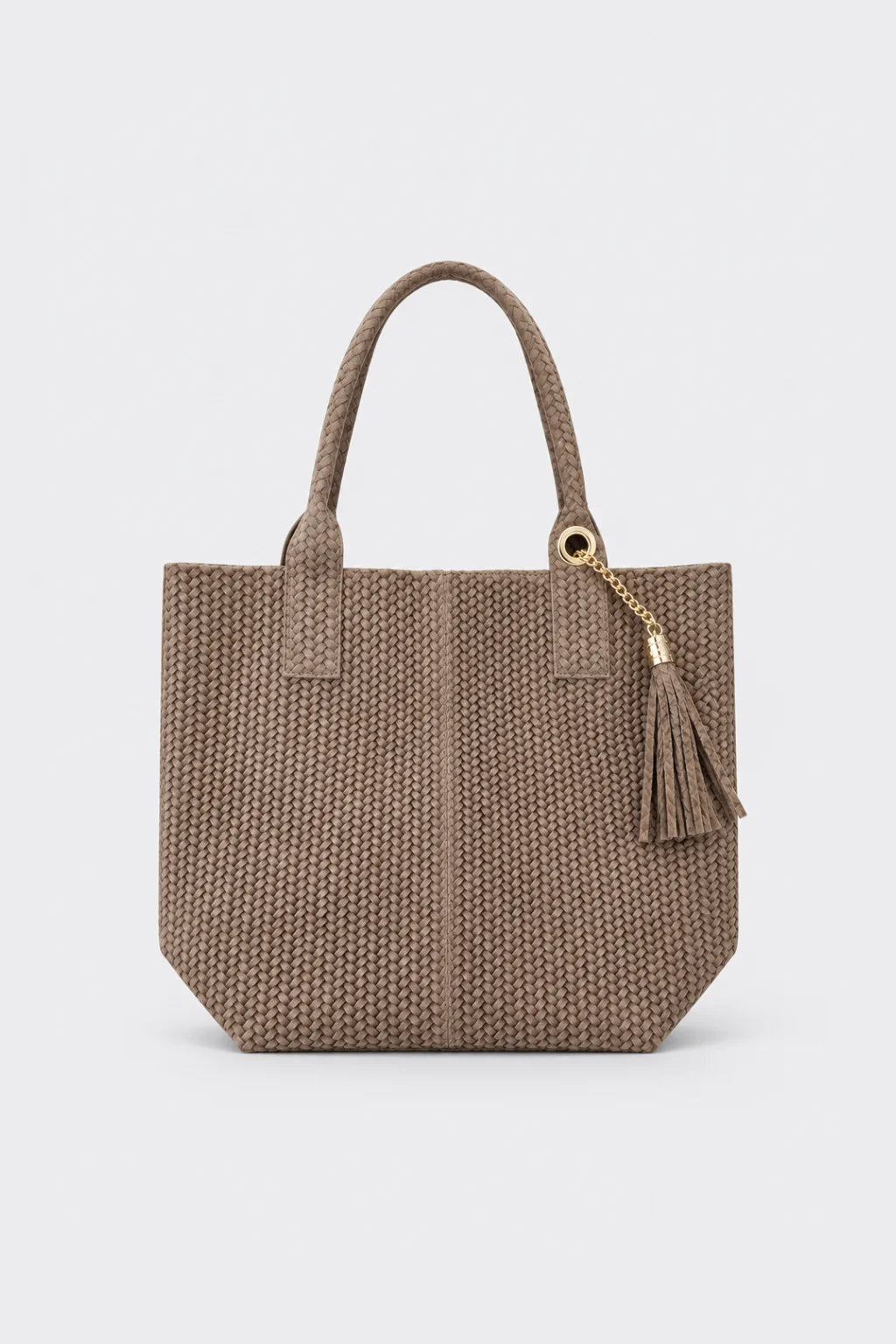Bolso Tote de Piel Trenzado