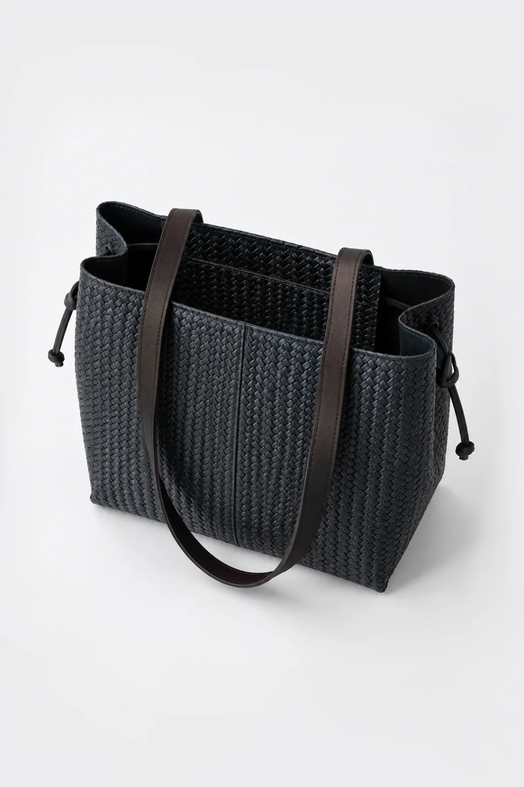 Bolso Piel Trenzada Rígido