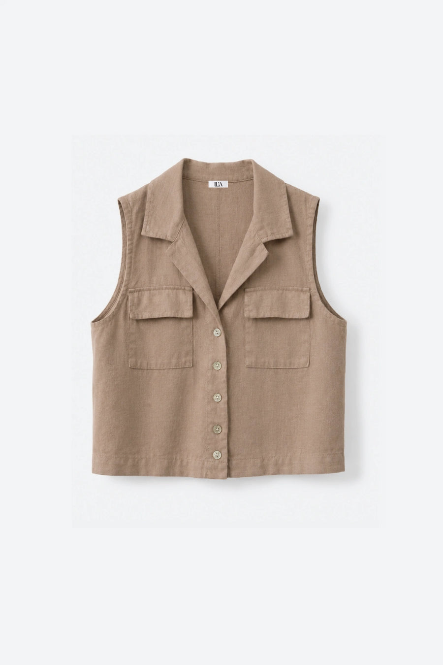 Chaleco Lino - Camel