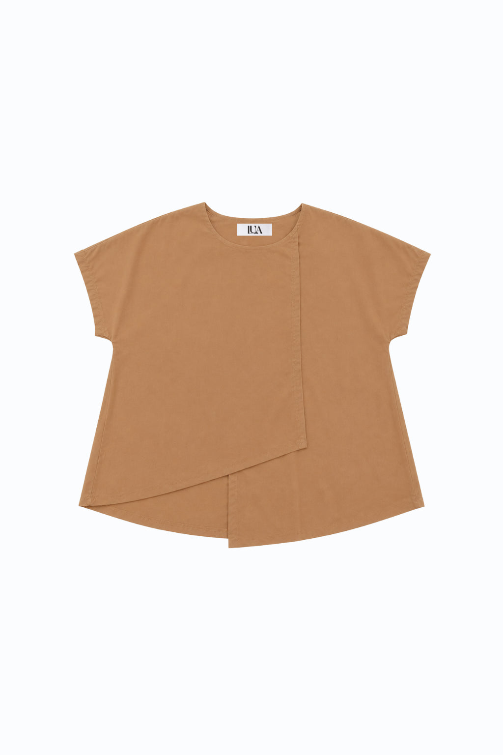 Camiseta Estrella Asimétrica - Camel