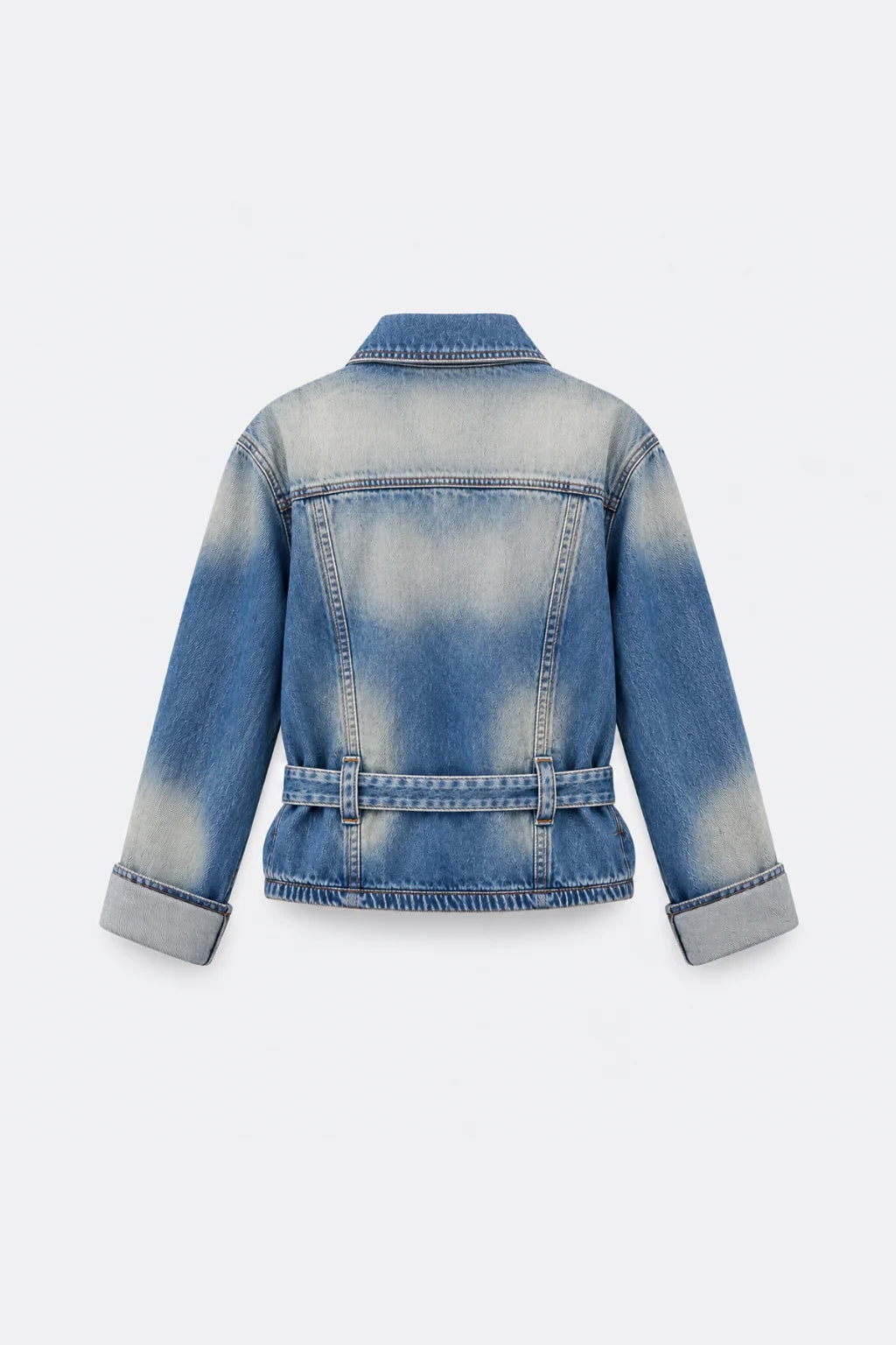 Denim Belted Jacket