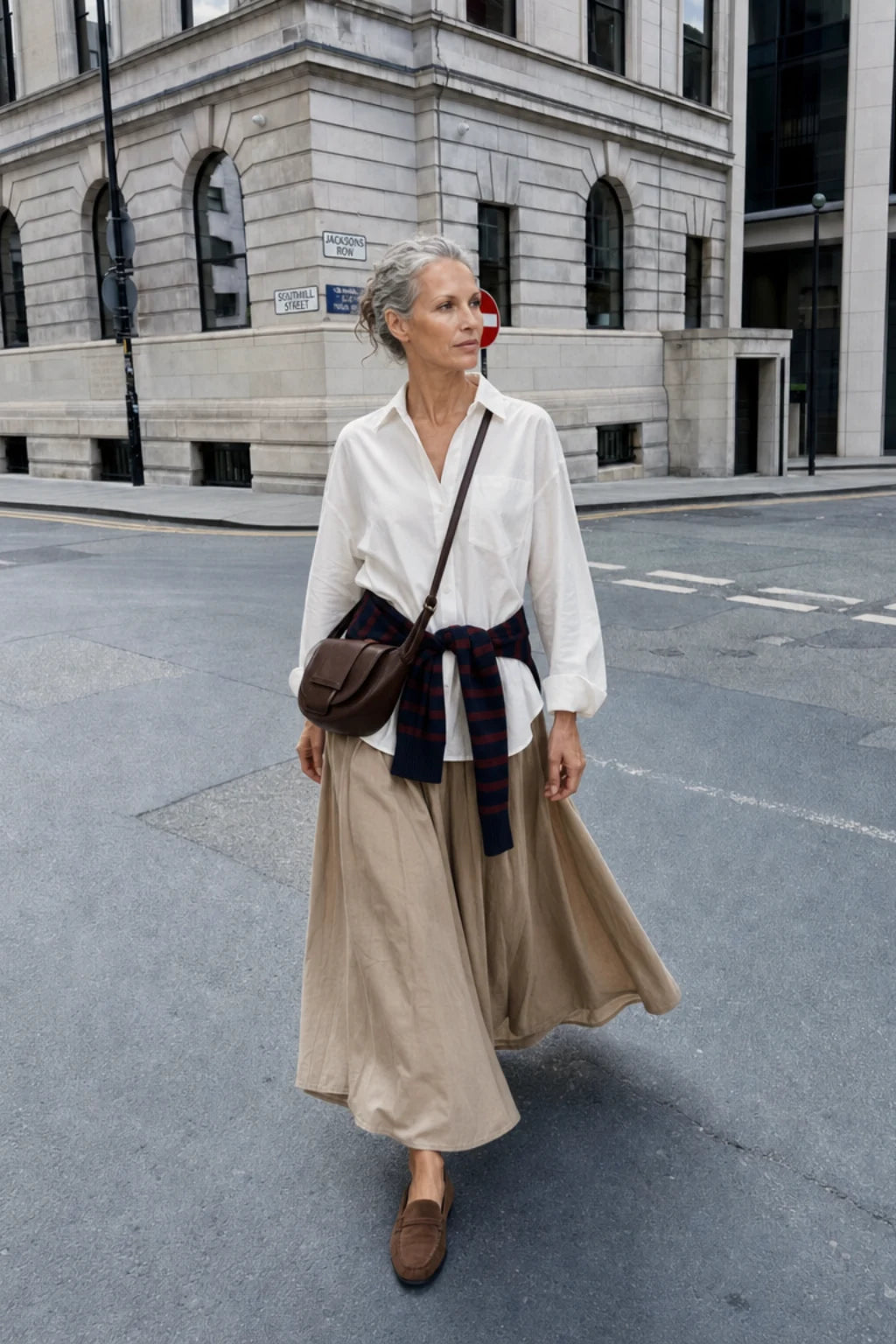 Long Pleated Skirt