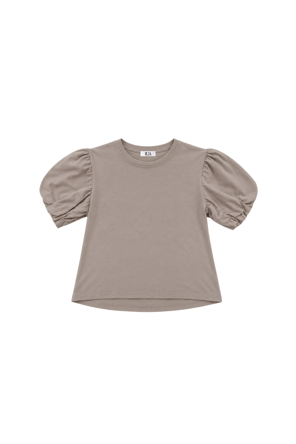 Camiseta Manga Globo - Taupe