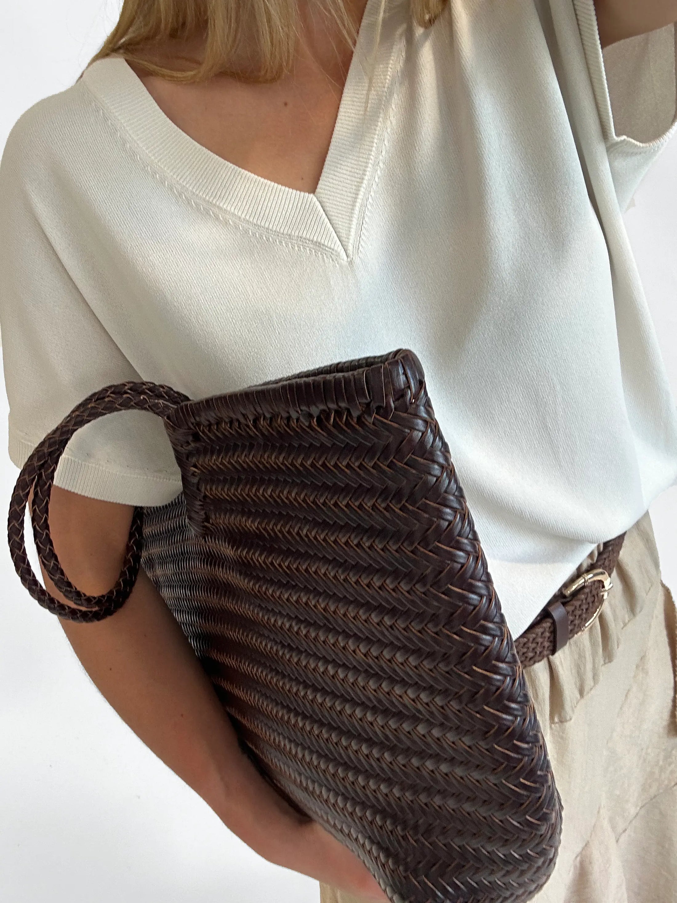 Bolso Piel Trenzado