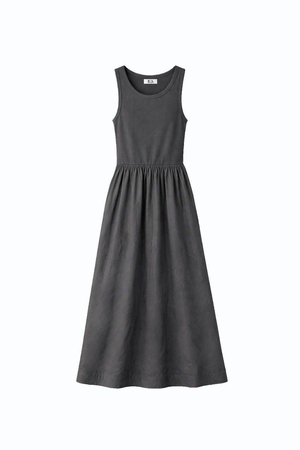 Vestido Largo Goma - Negro