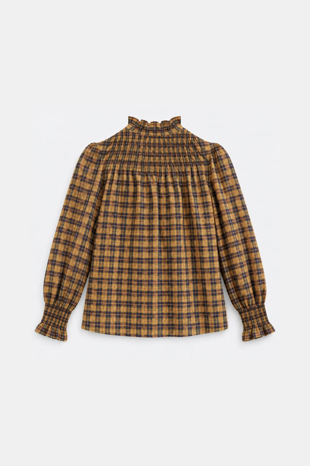 Blusa Cuadros Nido Abeja