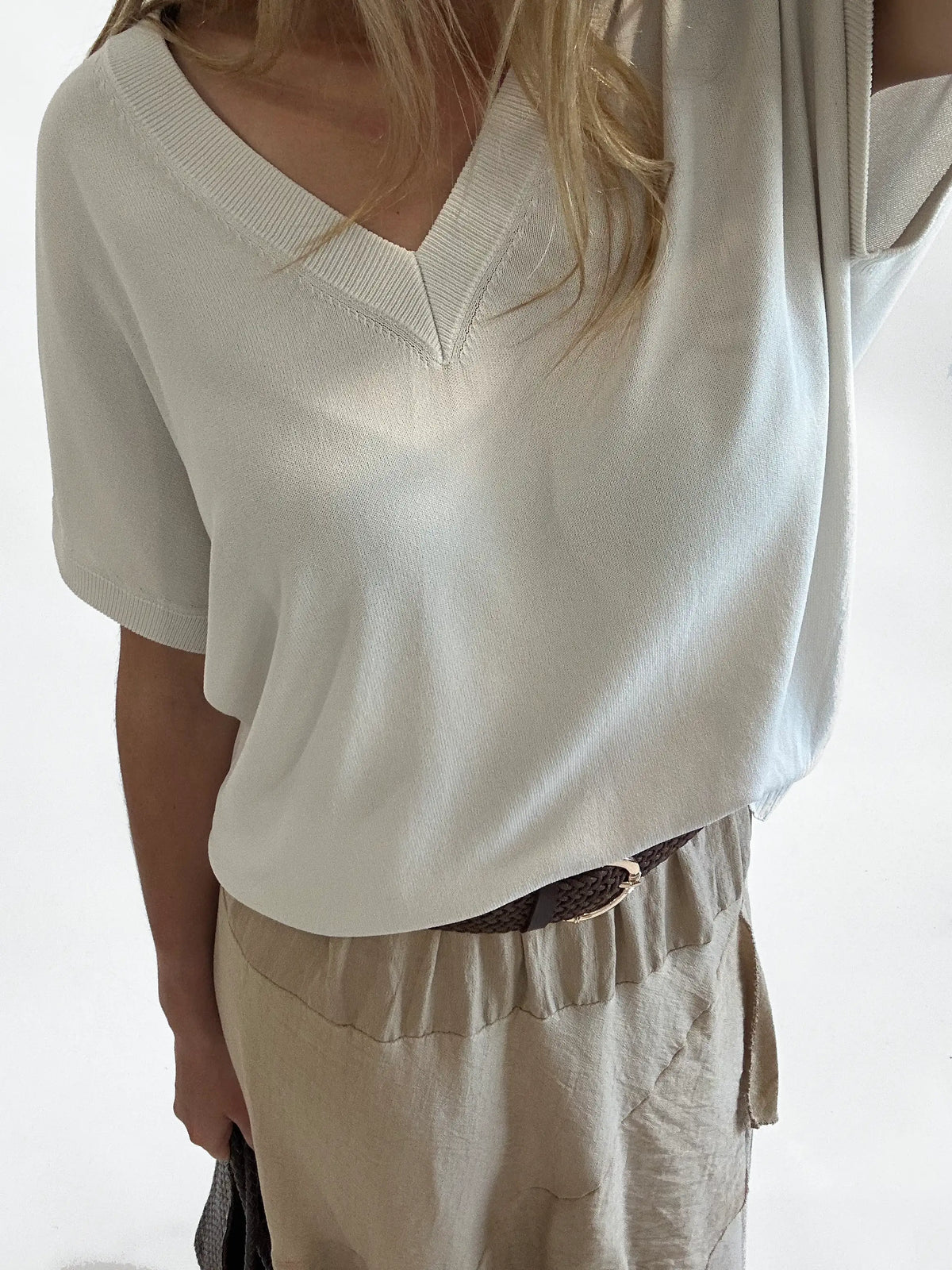 Jersey Pico Fino - Beige