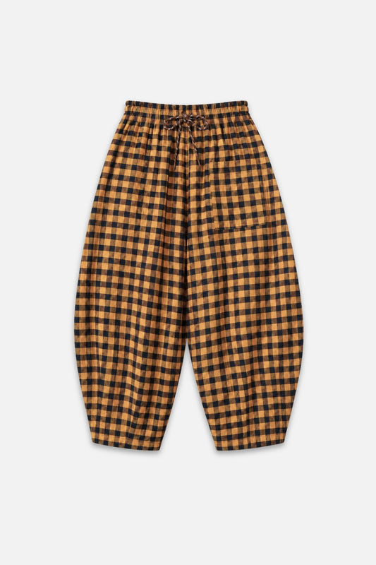 Plaid Balloon Trousers