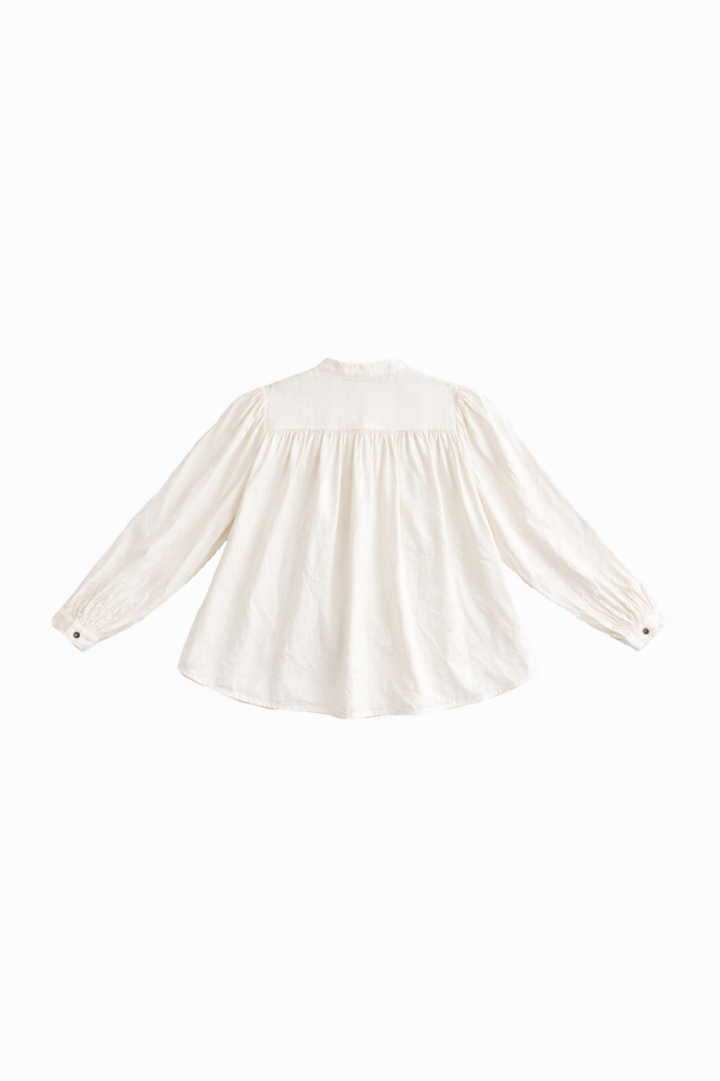 Blusa Volante - Blanco/Marrón
