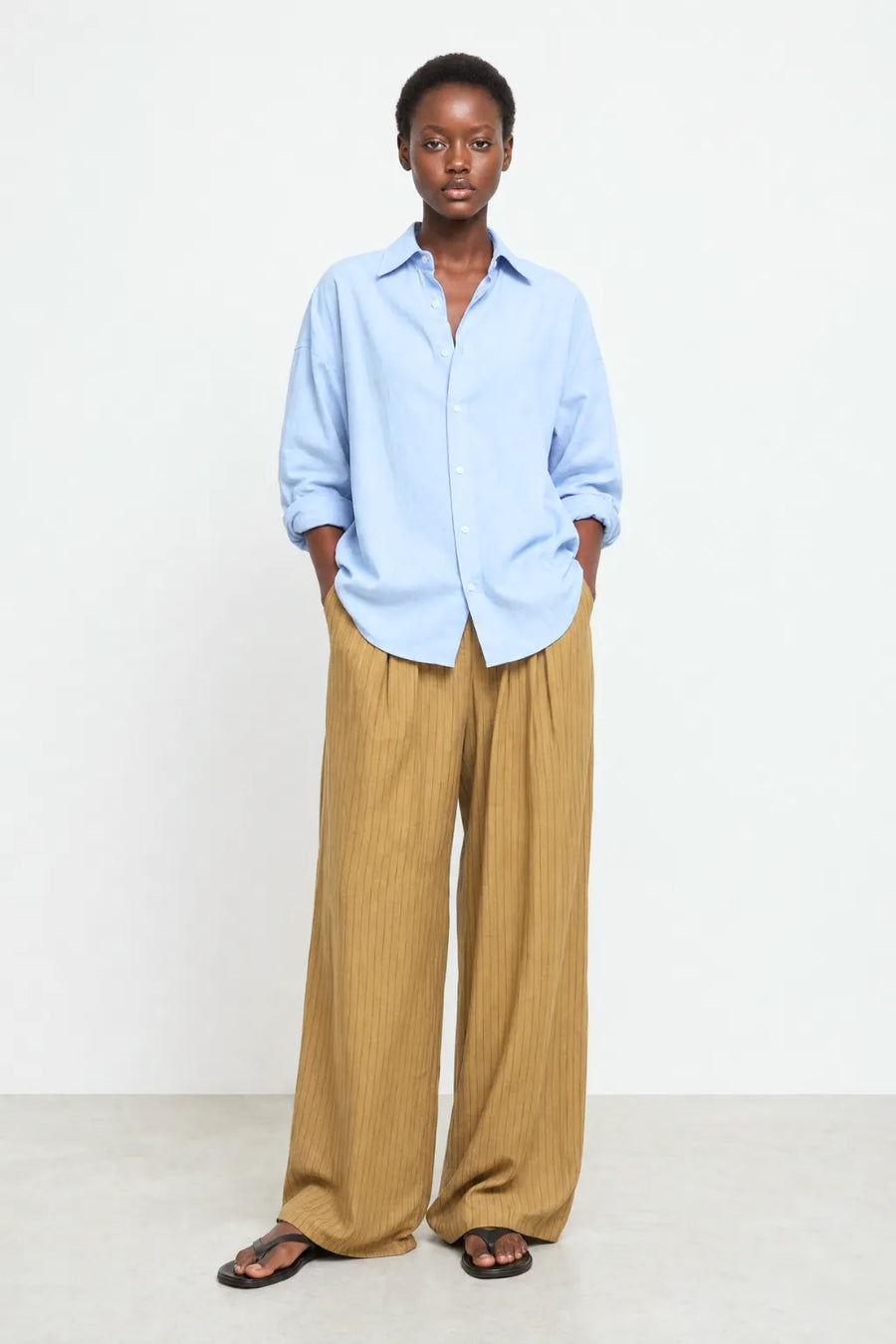 Camisa Oxford Clásica - Azul