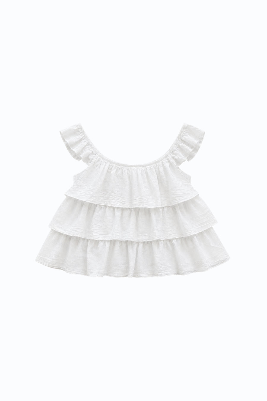 Blusa Volantes - Blanco