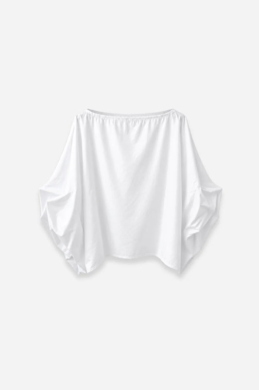 Blusa Manga Globo Cuello Redondo