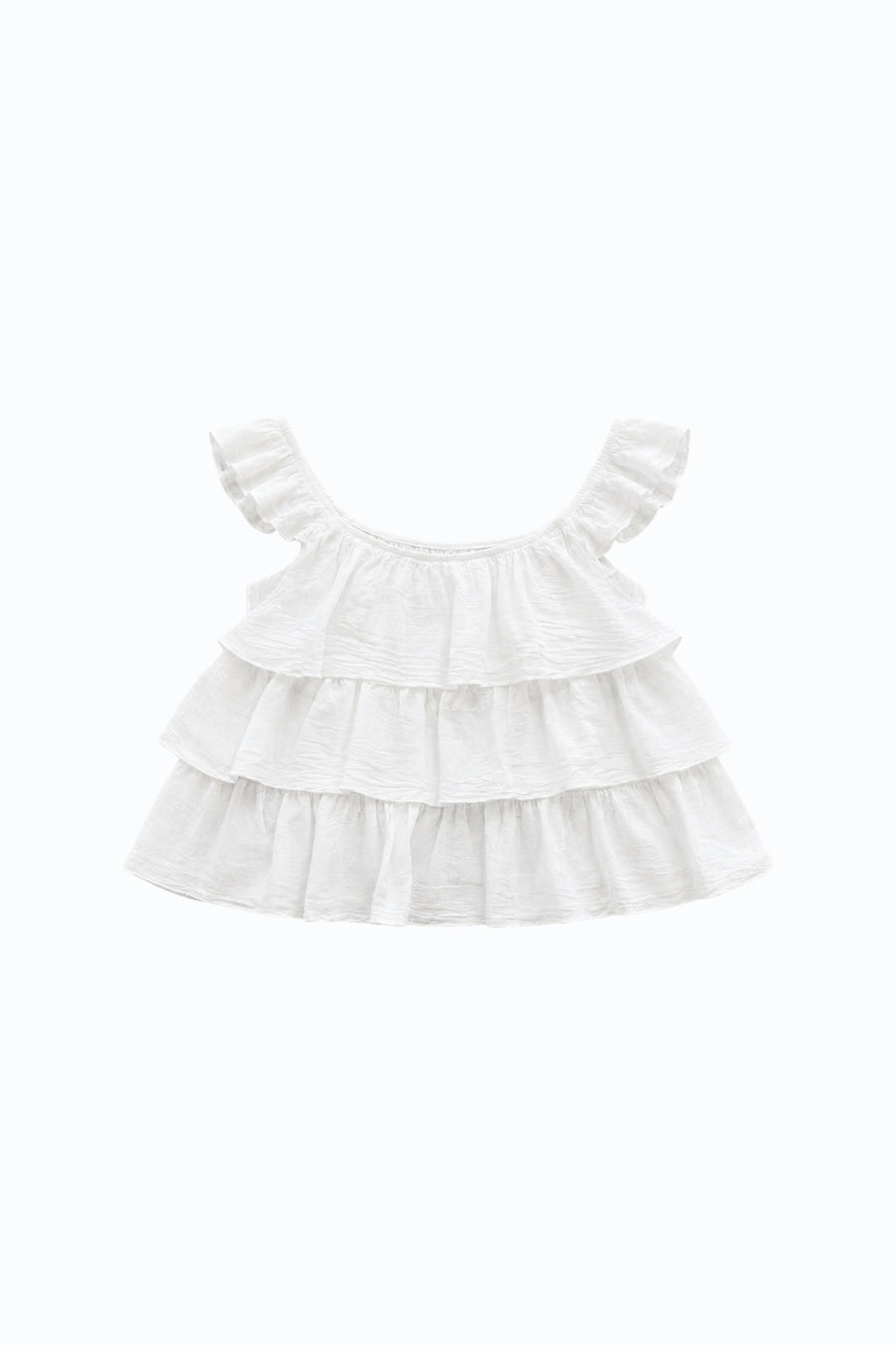 Blusa Volantes - Blanco