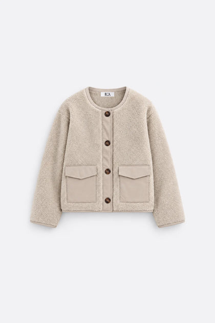 Chaqueta Borrego Combinada