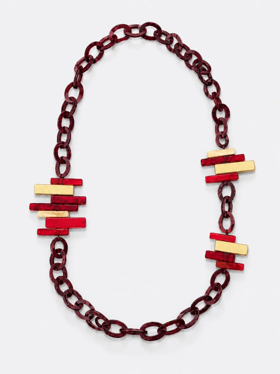 Collar Burdeos Desigual - Burdeos
