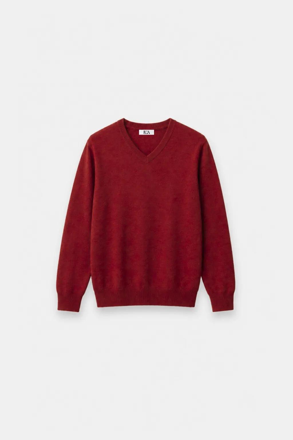 Fine-Knit V-Neck Sweater