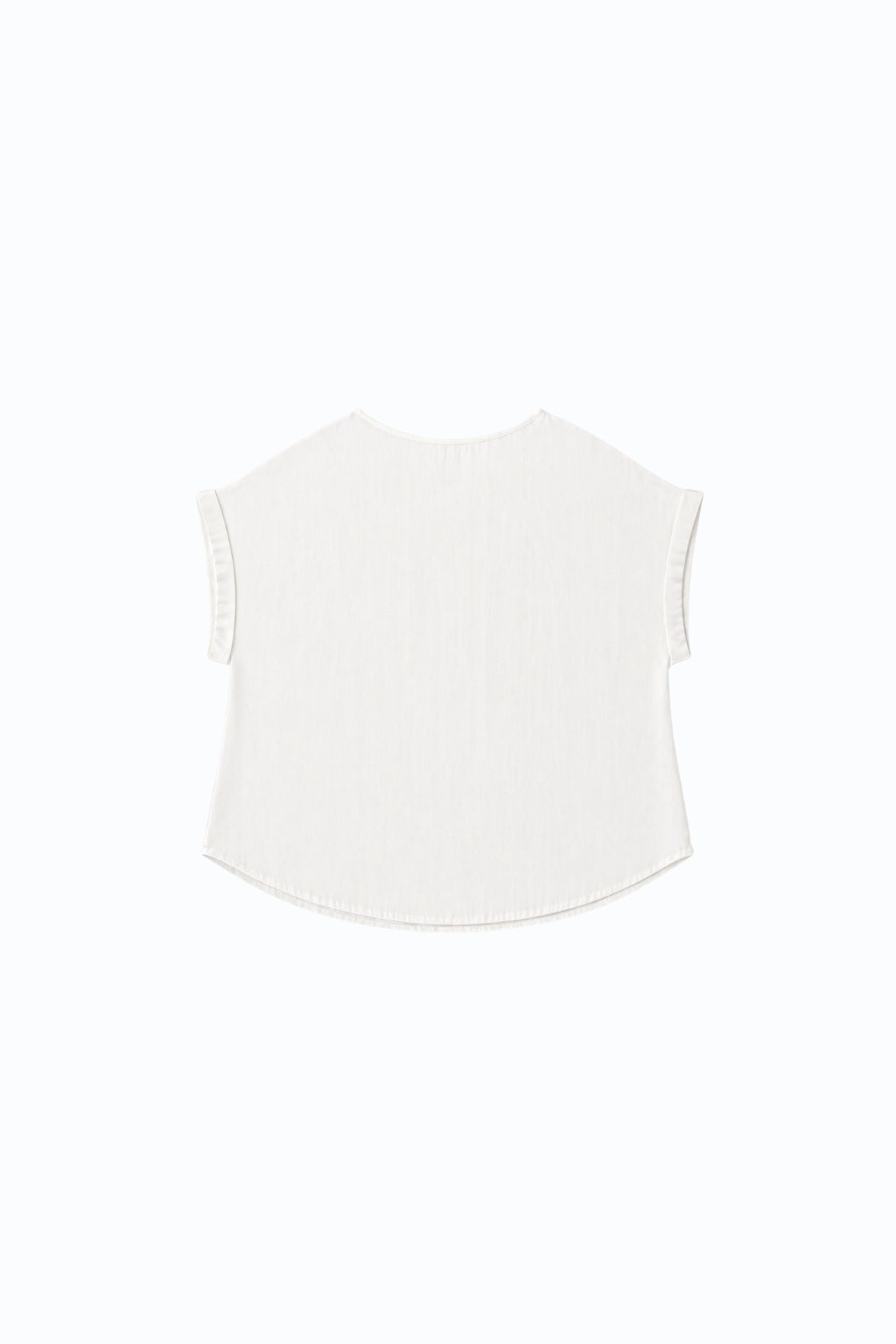 Blusa Cuello Redondo M/C - Blanco