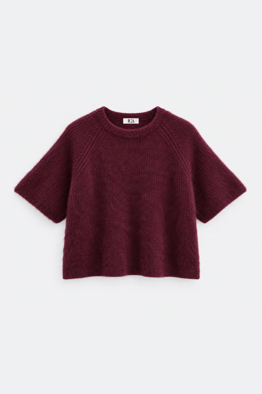 French Sleeve Sweater — Wine
