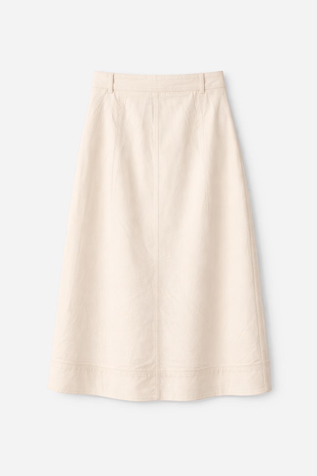 Falda Ligera Abotonada - Beige
