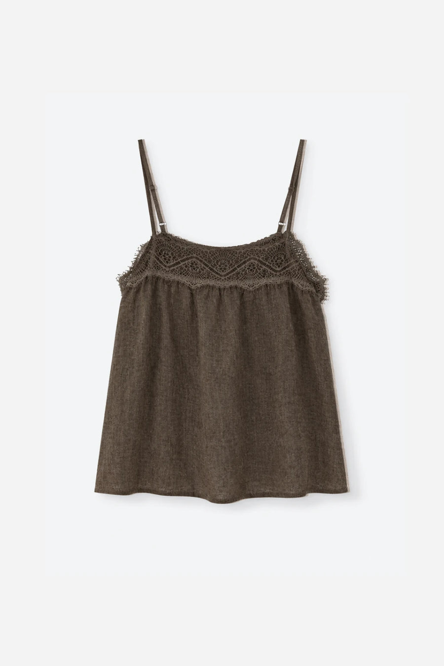 Blusa Lino Lencero - Marrón