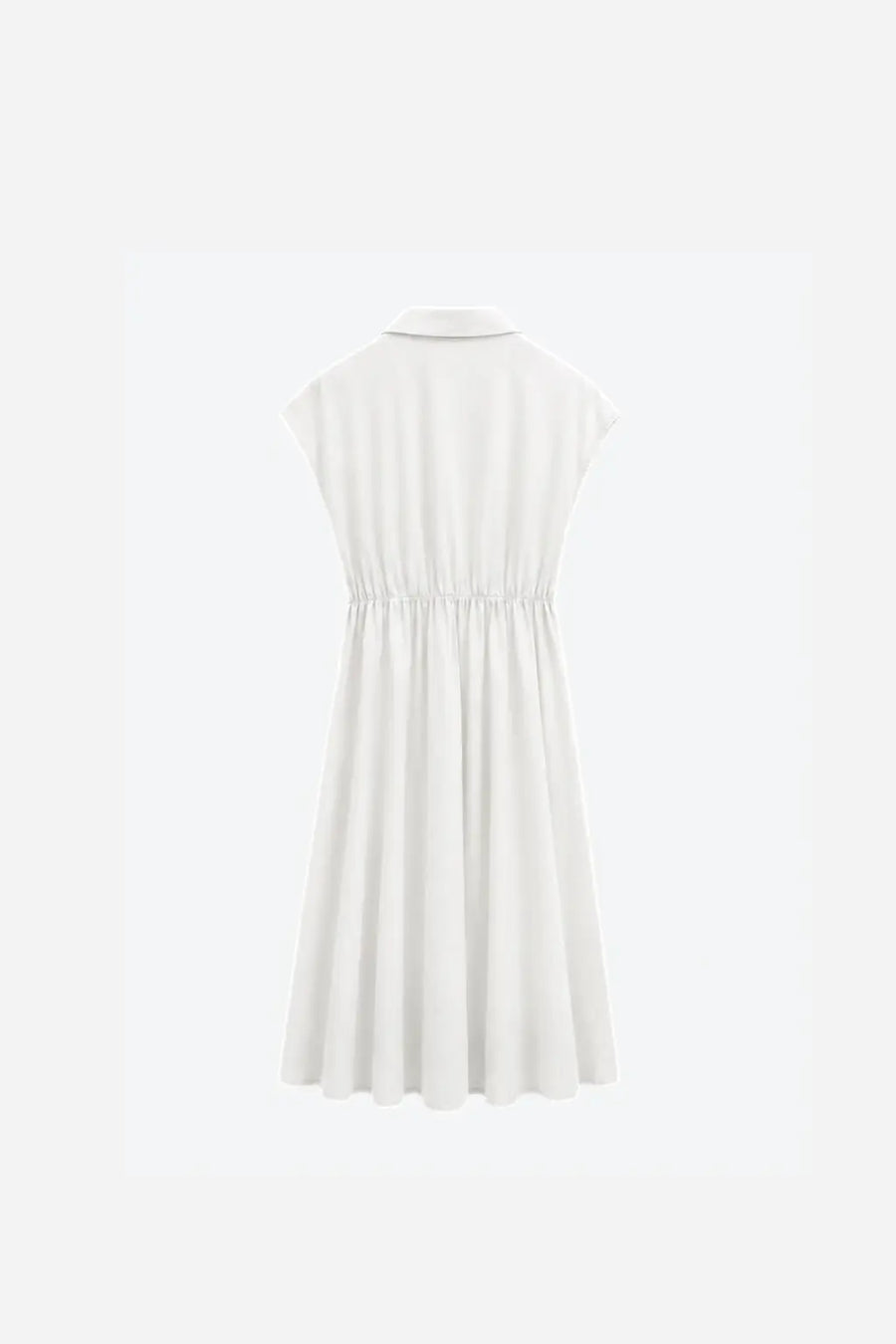 Vestido Camisero Lazada - Blanco