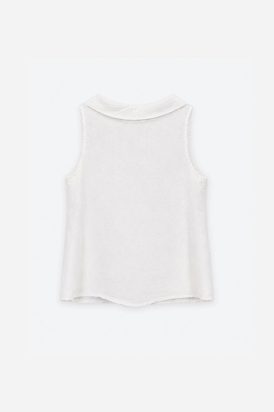 Blusa Lino Cuello Barco - Blanco