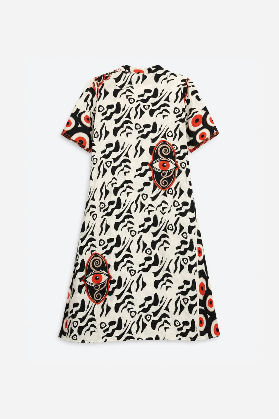 Kaftán Boho - Blanco/Negro