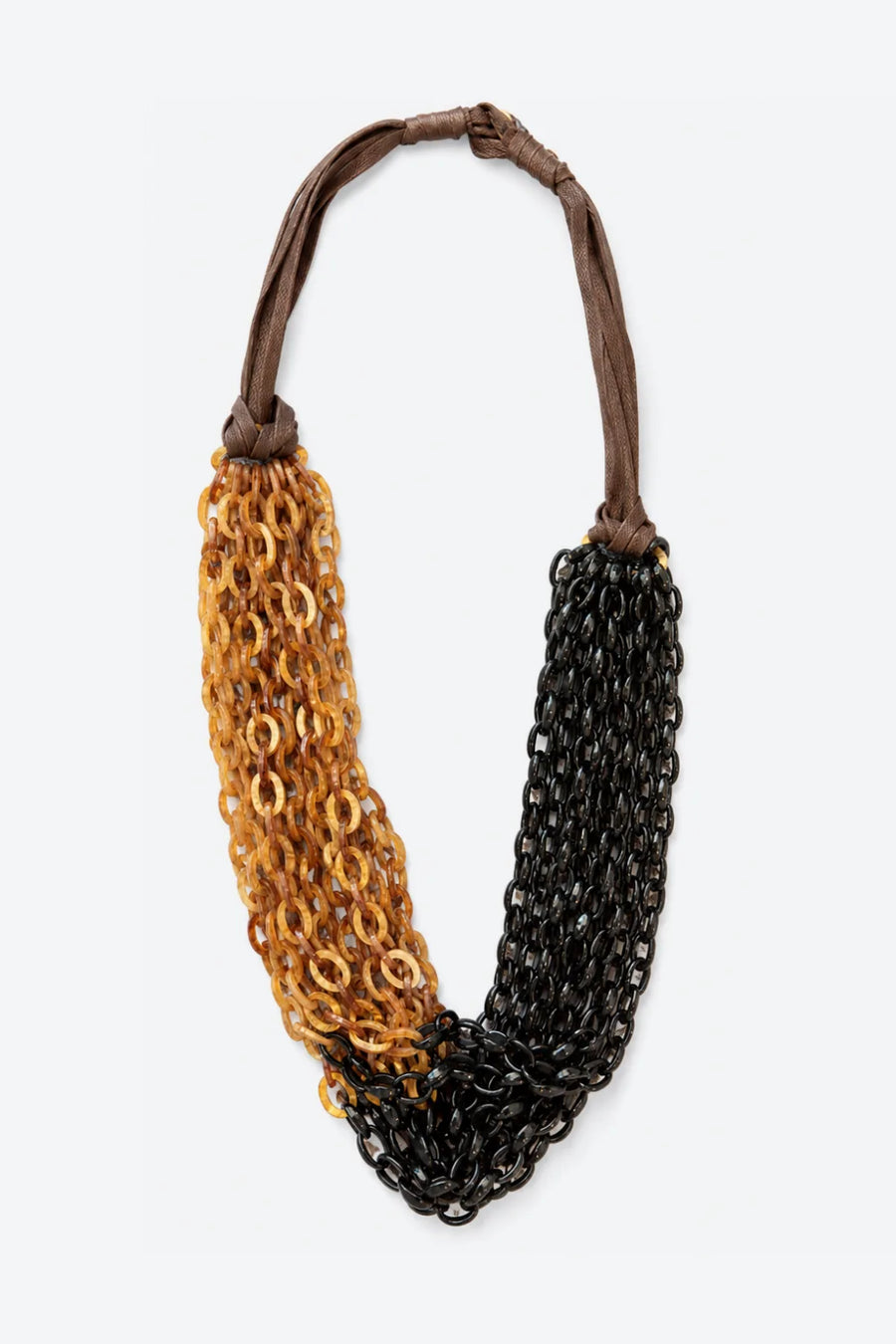 Collar Bicolor - Negro/Ámbar
