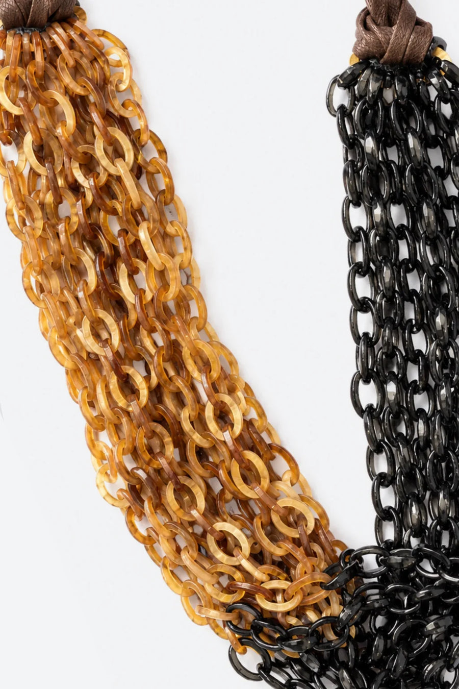 Collar Bicolor - Negro/Ámbar
