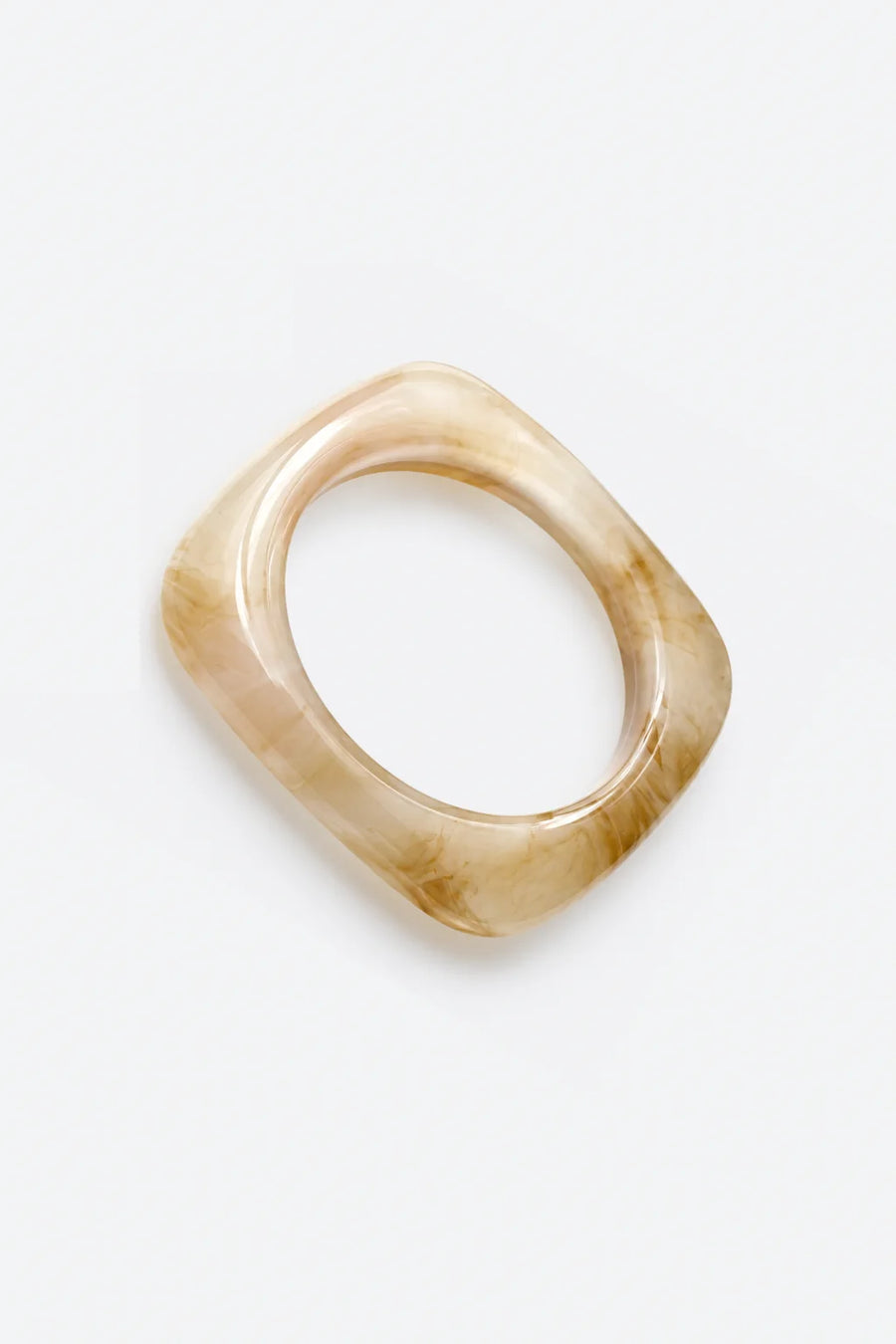 Pulsera Resina Mármol - Blanco