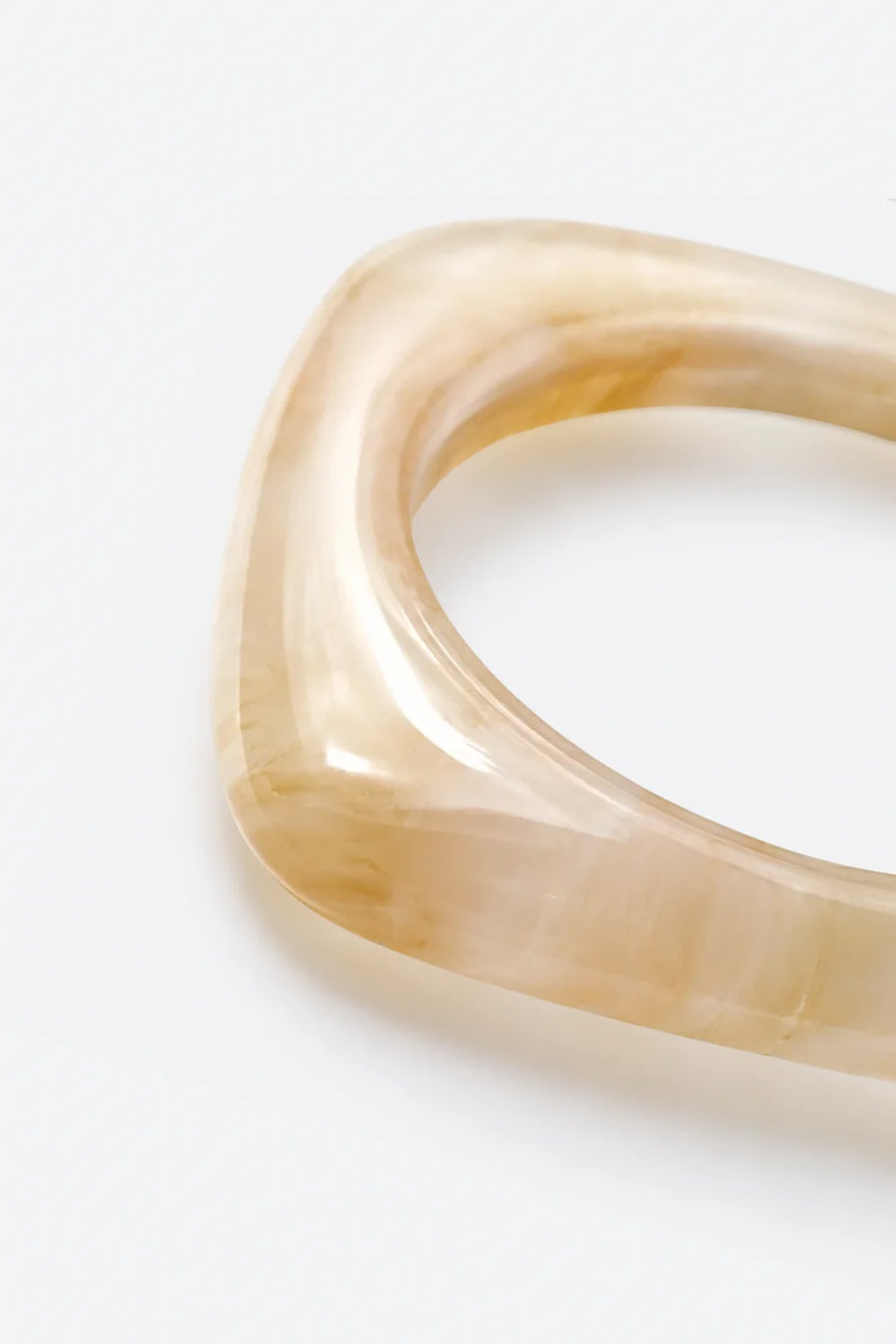 Pulsera Resina Mármol - Blanco