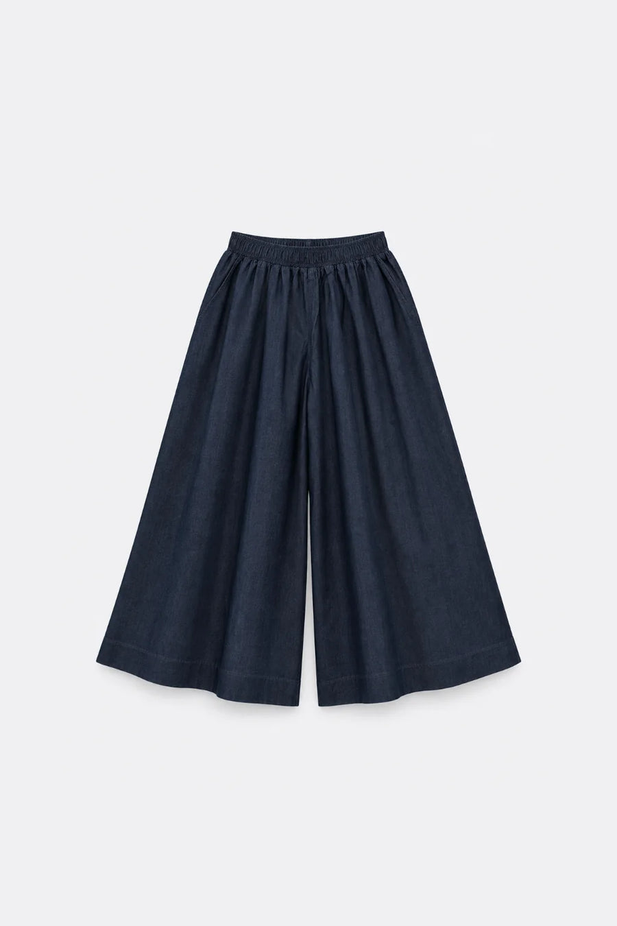 Pantalón Palazzo Denim - Azul marino