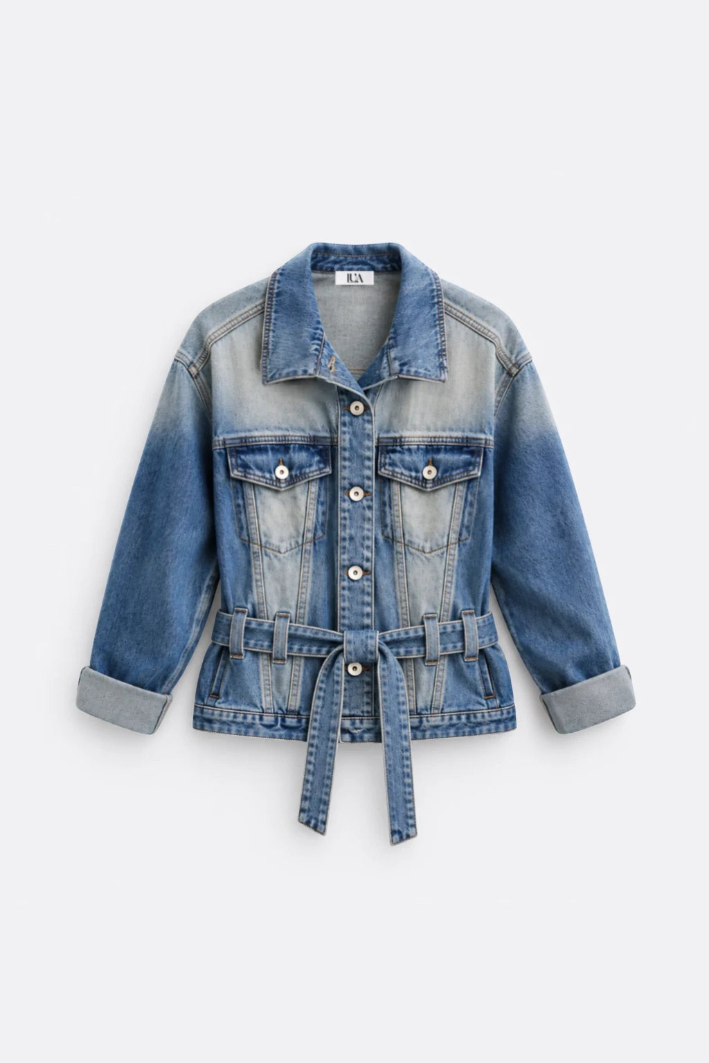 Denim Belted Jacket