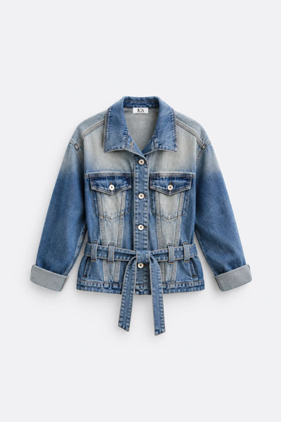 Denim Belted Jacket
