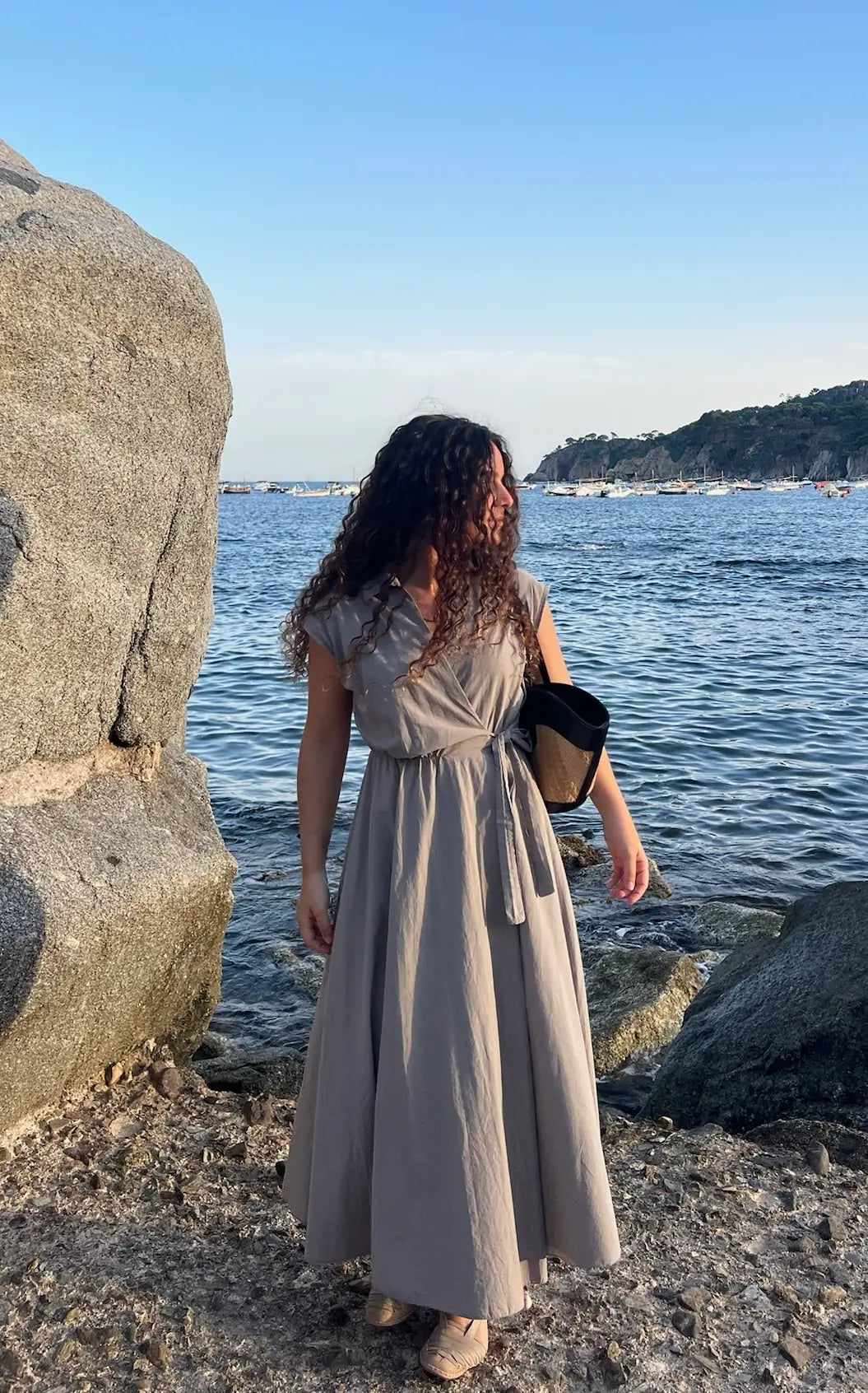 Vestido Camisero Lazada - Taupe