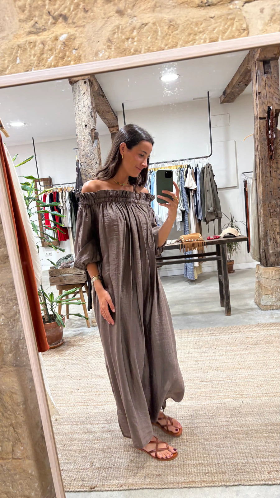 Vestido Roma - Marrón