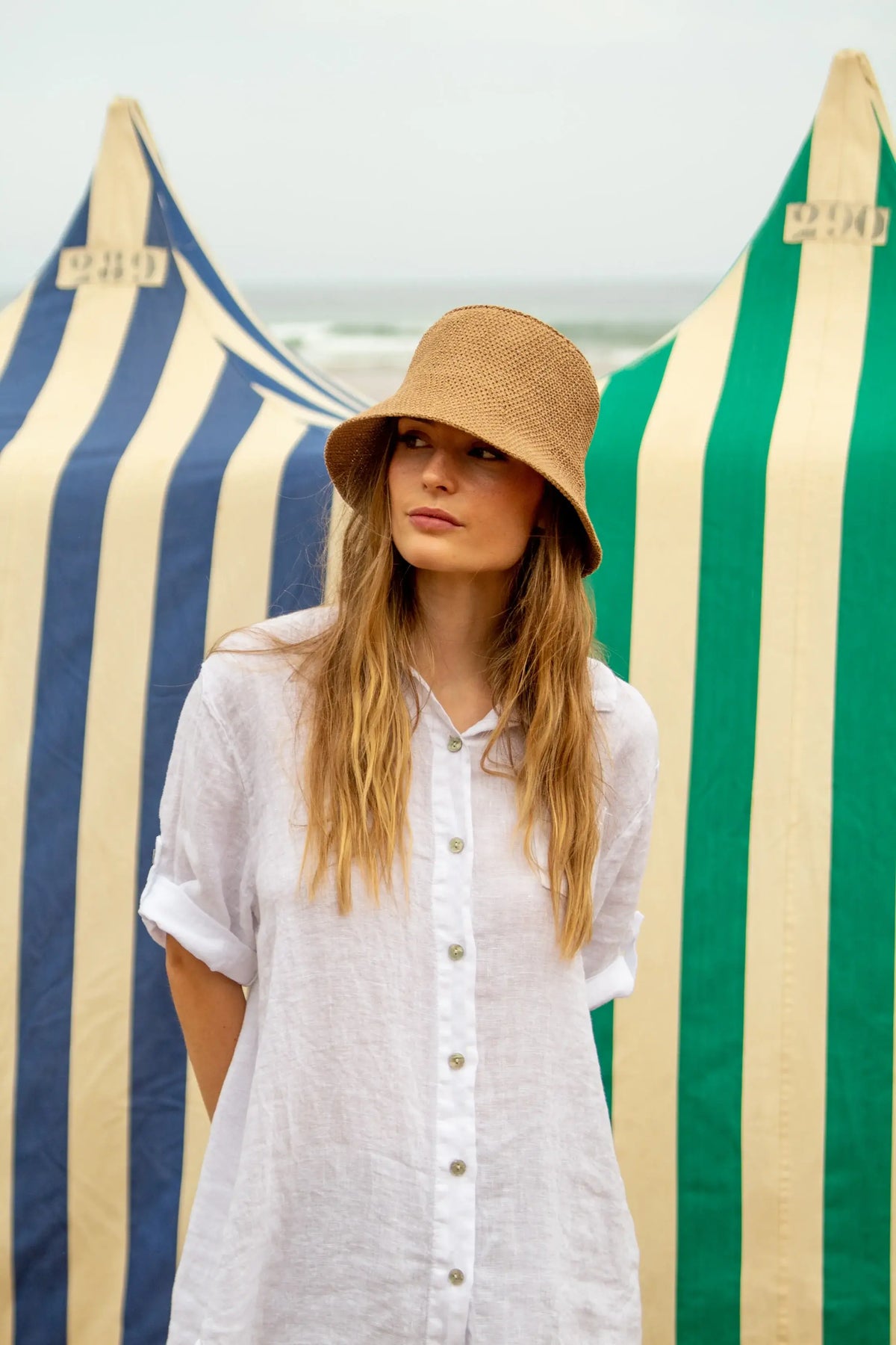 Gorro Rafia - Beige