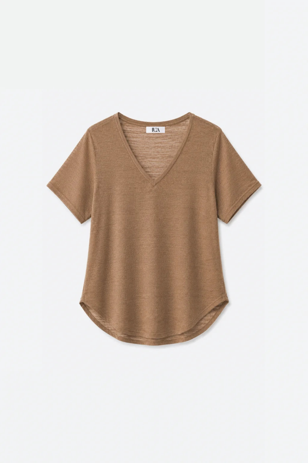 Camiseta Cuello Pico Lino