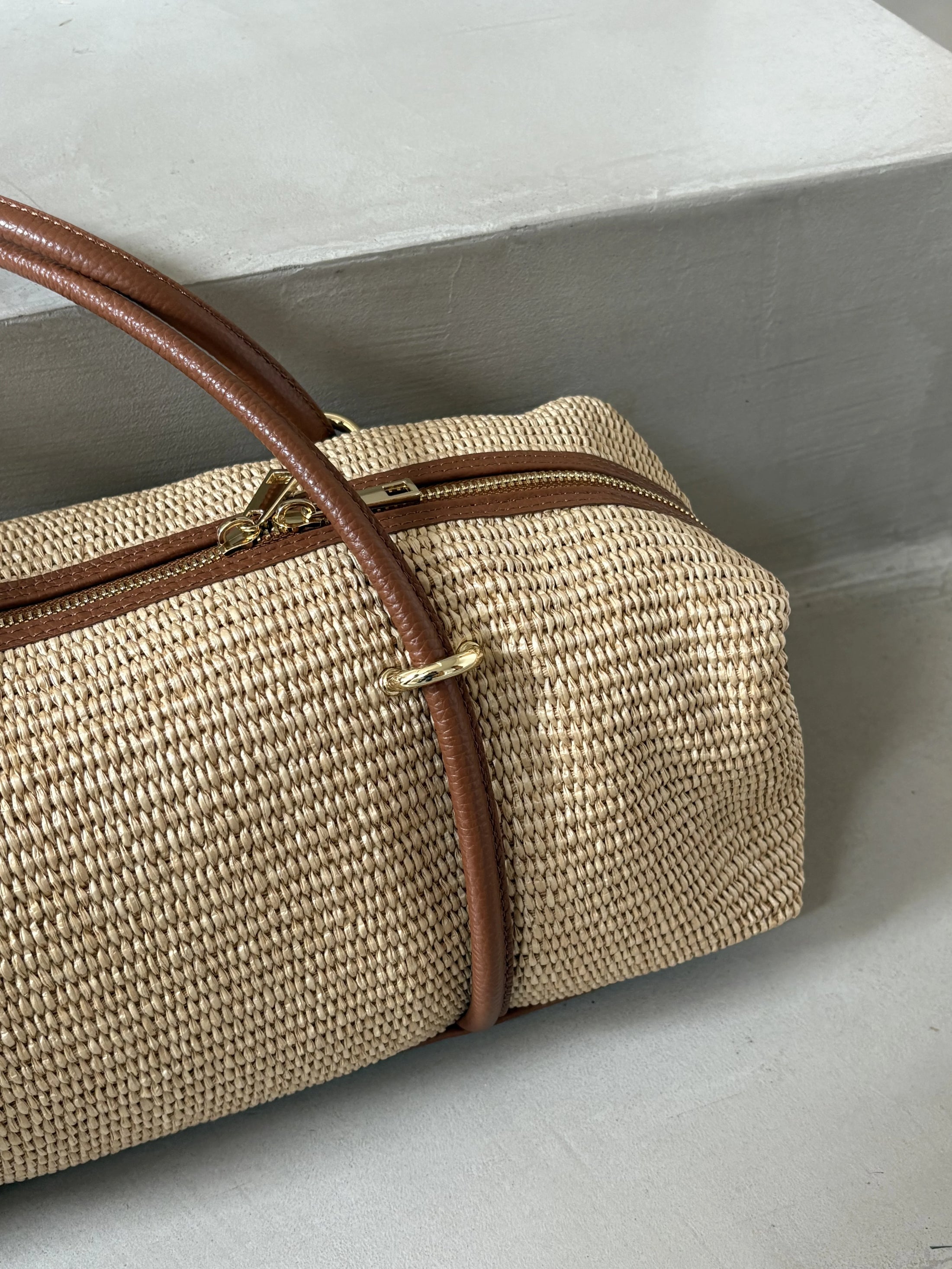 Bolso Baguette Rafia