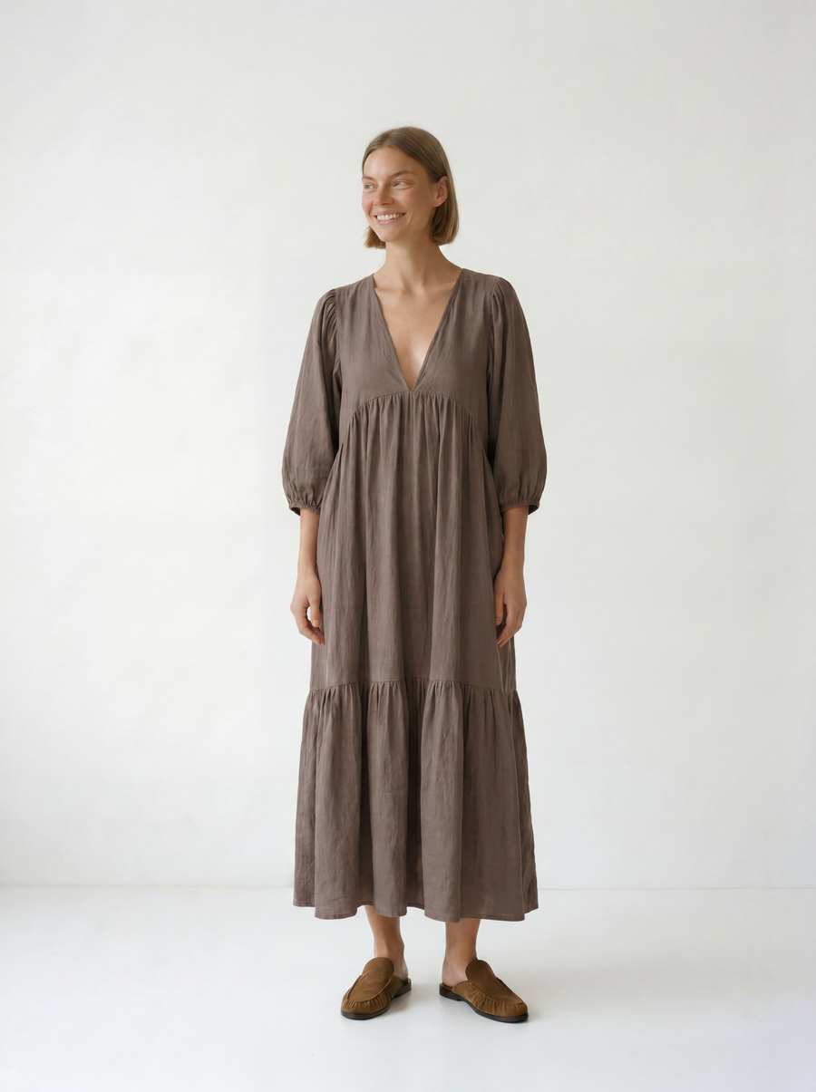 Vestido Grecia - Marrón