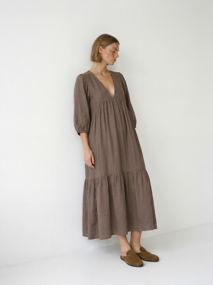 Vestido Grecia - Marrón