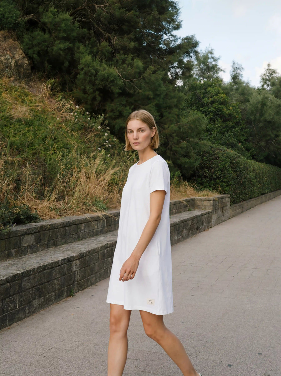 Nº1 Vestido Midi - Blanco