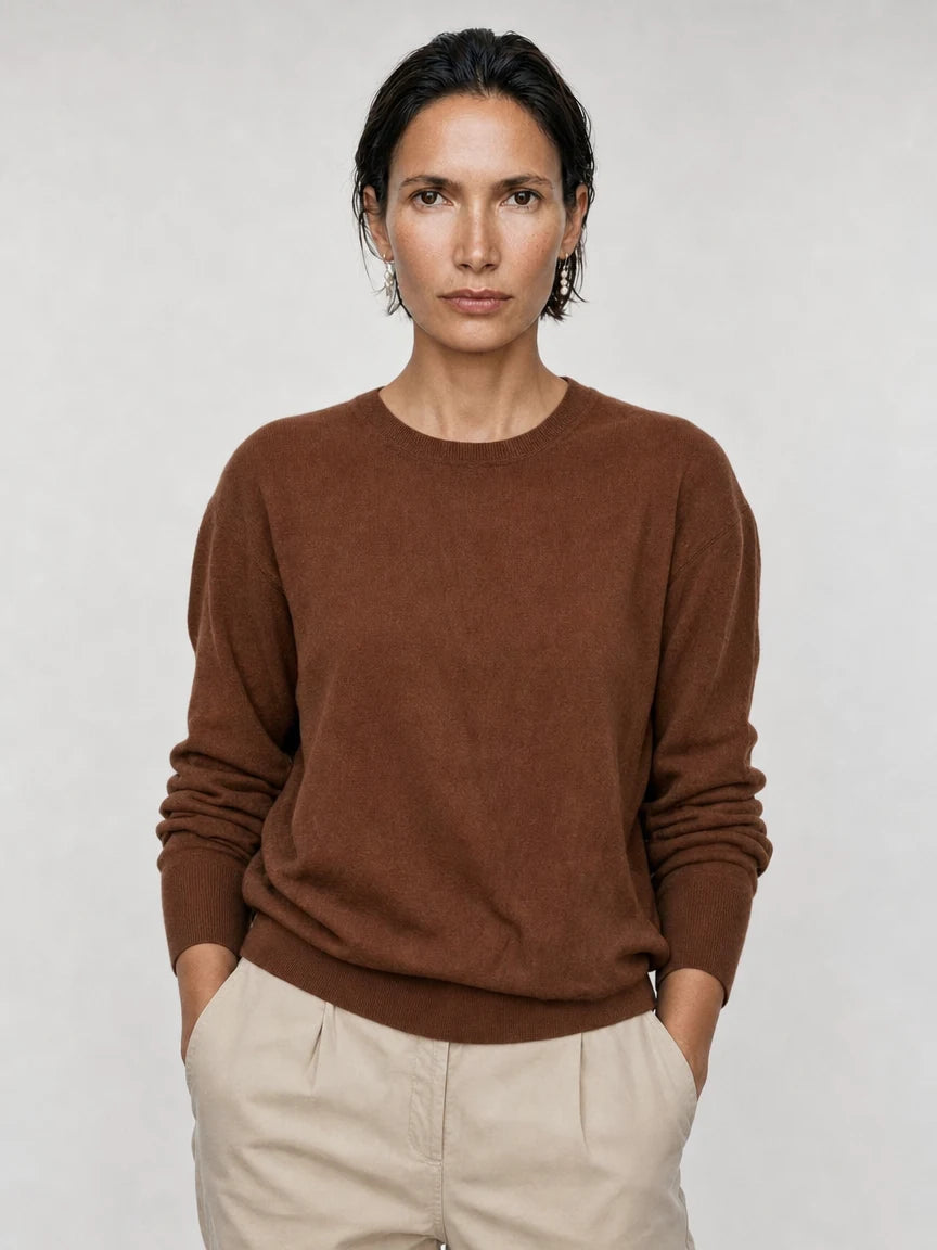 Fine Knit Round Neck Jumper