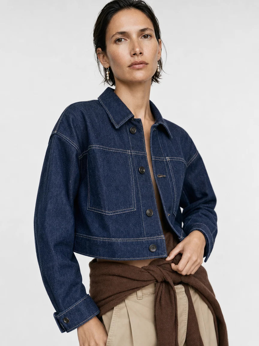 Chaqueta Índigo Corta
