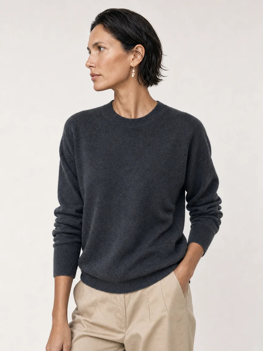 Fine Knit Round Neck Jumper